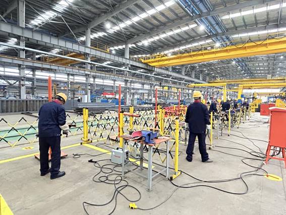 公司舉辦電焊工、電工技術比武